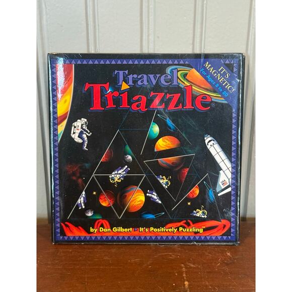 Travel Triazzle Magnetic Space Puzzle by Dan Gilbert 1990s - Picture 1 of 4